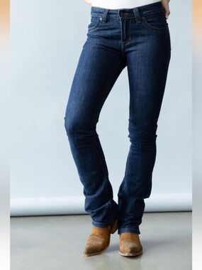 Kimes Ranch Betty Western Style jeans dark denim cowgirl sz 6 x 32